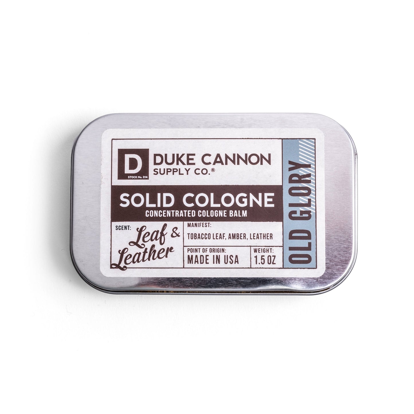 Solid Cologne- Leaf & Leather